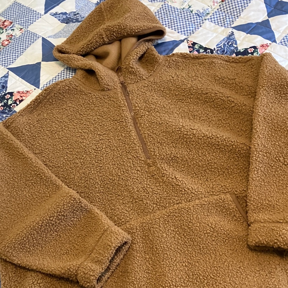 Old Navy Brown Sherpa Pullover